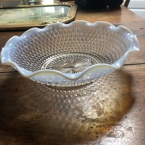 Beautiful Fenton polka dot bowl